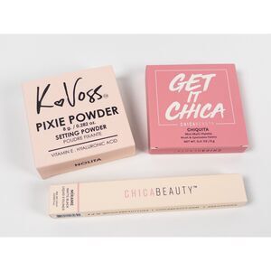 KVoss Pixie Powder Get It Chica Blush & Shadow Palette Chica Beauty Eyeliner NIB